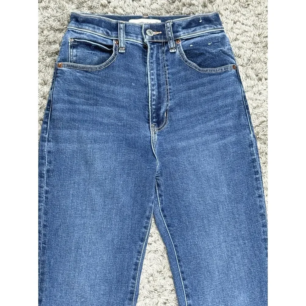 Abercrombie & Fitch The Flare Jeans Women’s Size 0/25 Blue Denim Boho High Rise